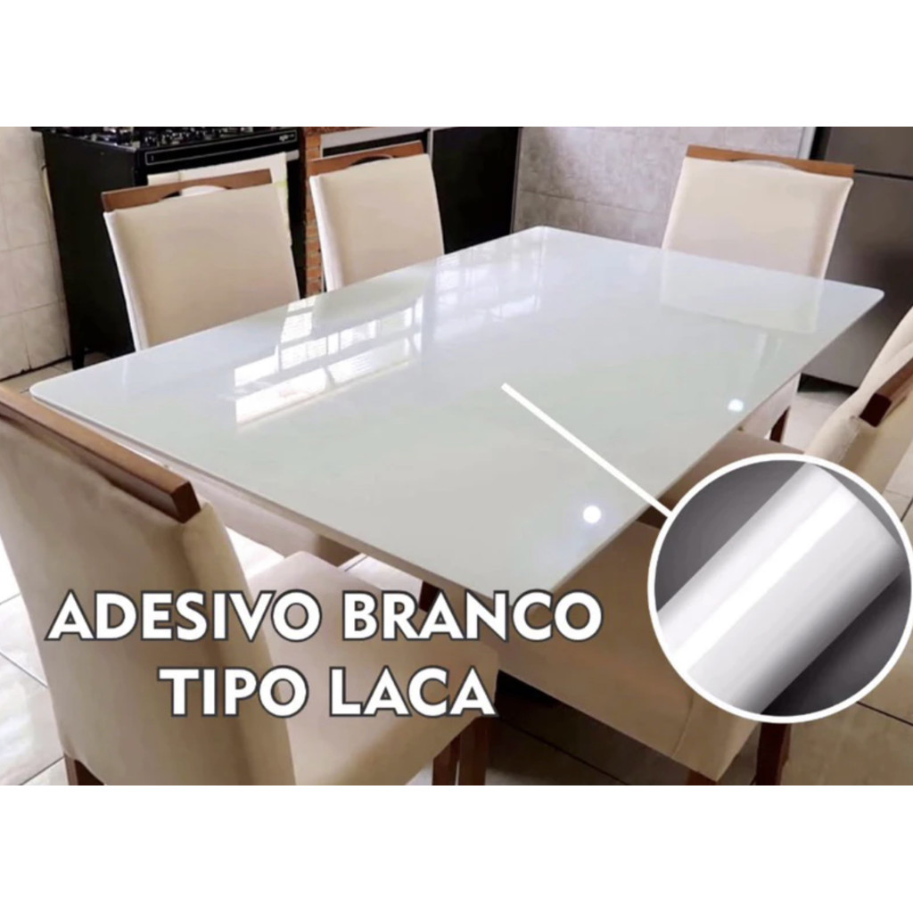 Adesivo Branco laca Laquear de Mesa Profissional Mesa de Jantar escritório E Decoração de VidroGeral