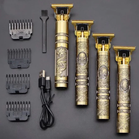 Máquina De Cortar Cabelo Para Barba Masculina Designer Aleatório Elétrico Profissional