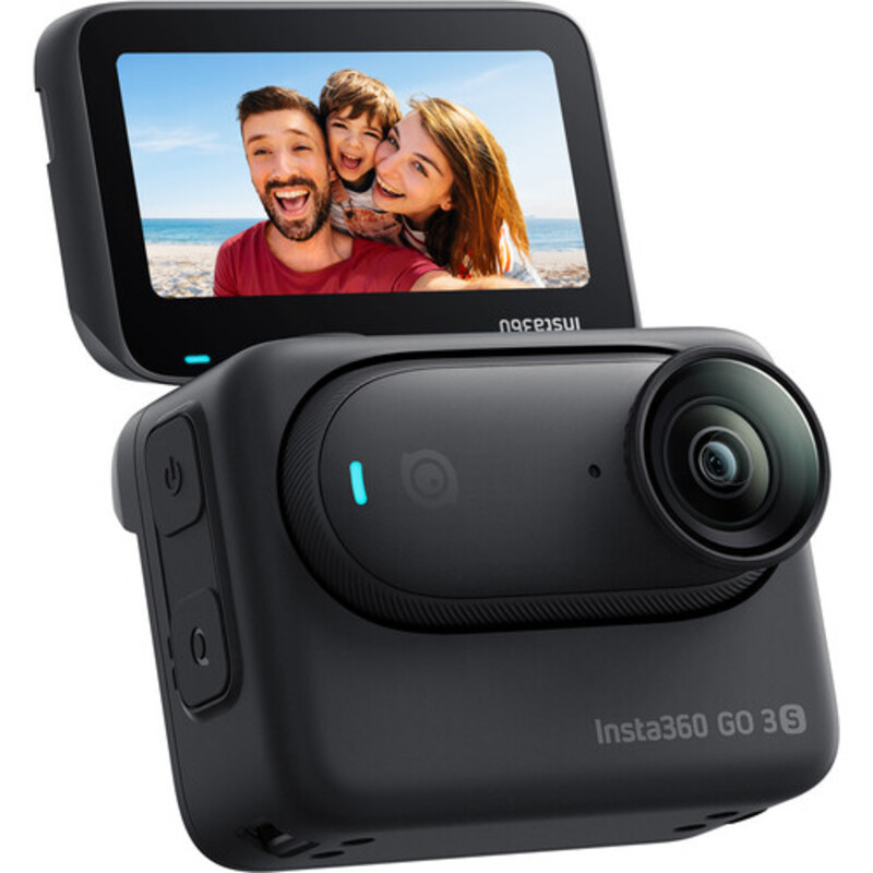 CÂMERA INSTA360 GO 3S ACTION CAMERA (128GB, MIDNIGHT BLACK