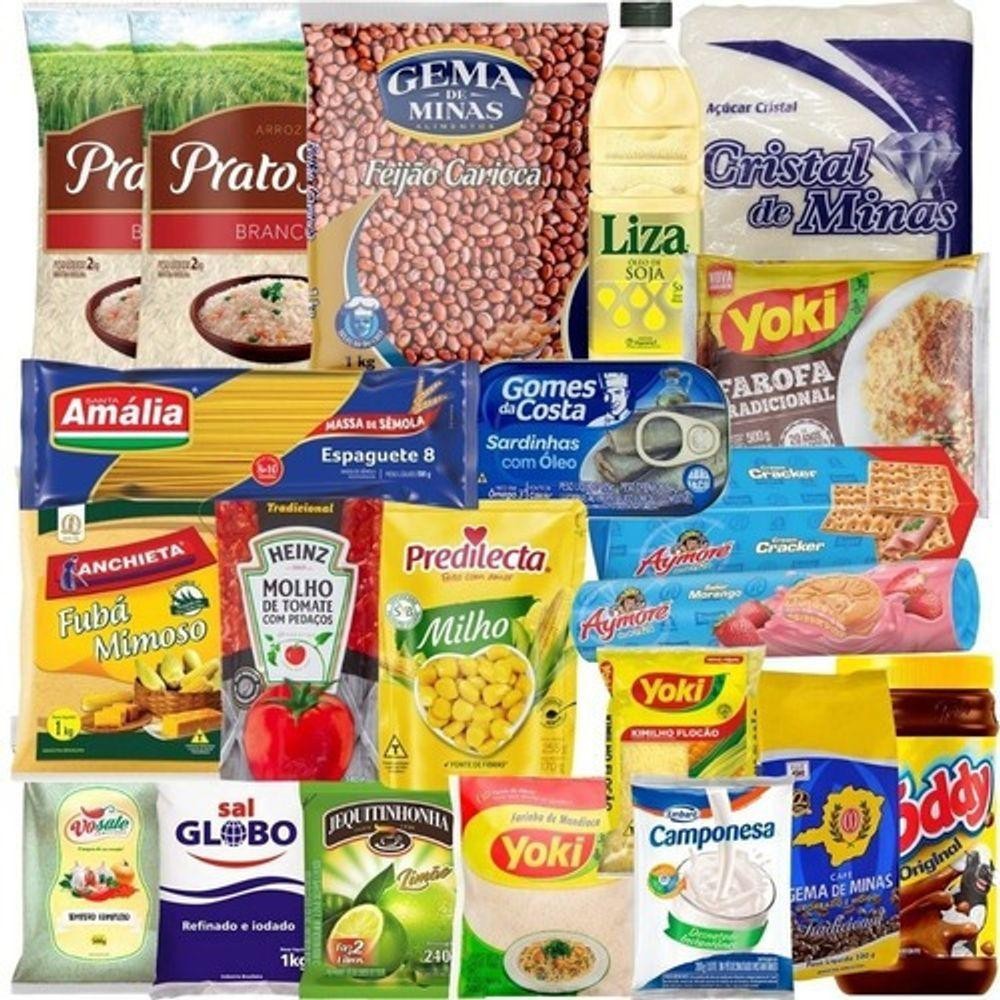 Cesta Básica Produtos De Qualidade Doação Social 20 Itens | Shopee Brasil
