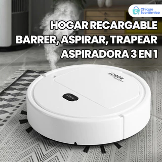 Aspirador Inteligente 1200PA, 3 Funções de Limpeza e Super Silencioso