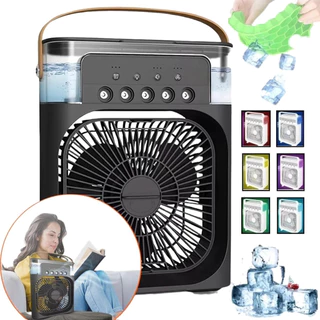 Refrigerador De Ar Ventilador Umidificador Portátil Com Led Reservatório De Água Led TIPO C US em Oferta na Shopee