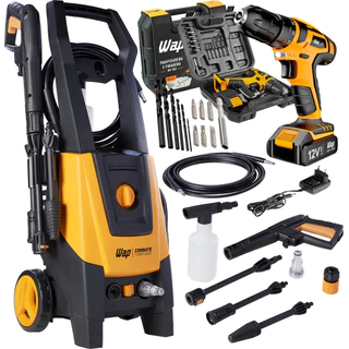 Lavadora de Alta Pressão Combate Turbo 2600 com Furadeira Maleta Broca Wap em Oferta na Shopee