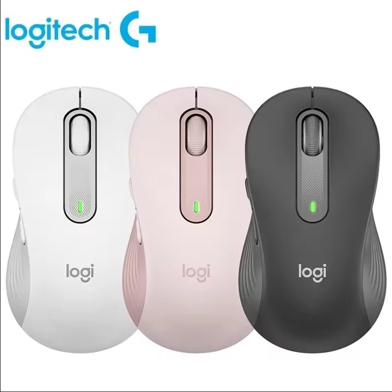 Logitech Signature M650/M650L 2.4Ghz Mouse Sem Fio Bluetooth-Para Mãos De Tamanho Pequeno A Médio E Silencioso , Cliques