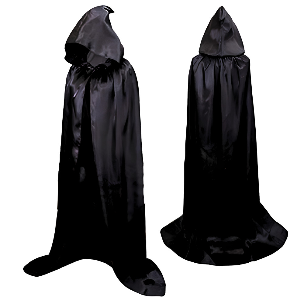 Capa De Bruxa Vampiro Drácula Halloween C/capuz Adulto Luxo | Shopee Brasil