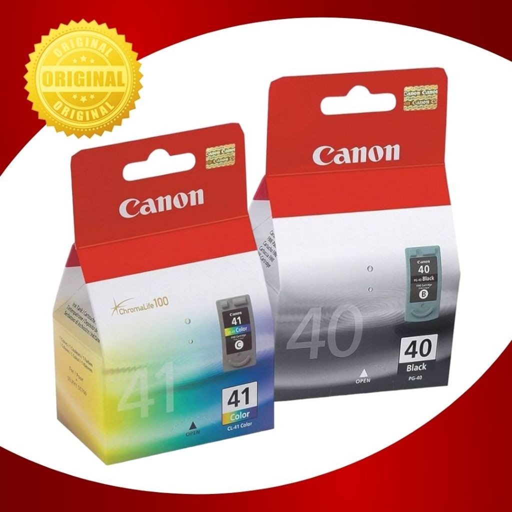 Kit 2 Cartucho Canon Pg 40 Preto Cl 41 Colorido Compativel IP1900