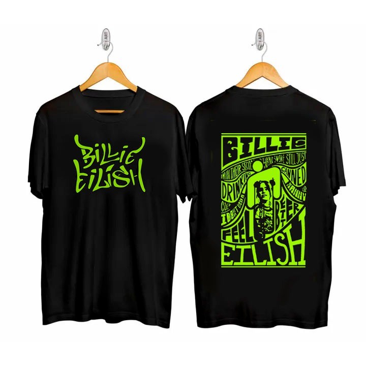 Camiseta Billie Eilish Unissex 100% Algodão Premium Show
