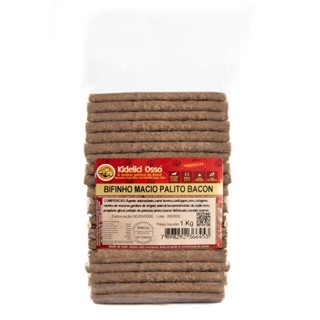 Bifinho Macio Palito - Kidelici Osso - Sabor Bacon - 1 Kg em Oferta na Shopee