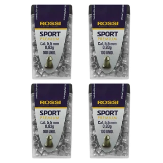 Chumbinho Rossi 400un Carabina Espingarda Sport Premium