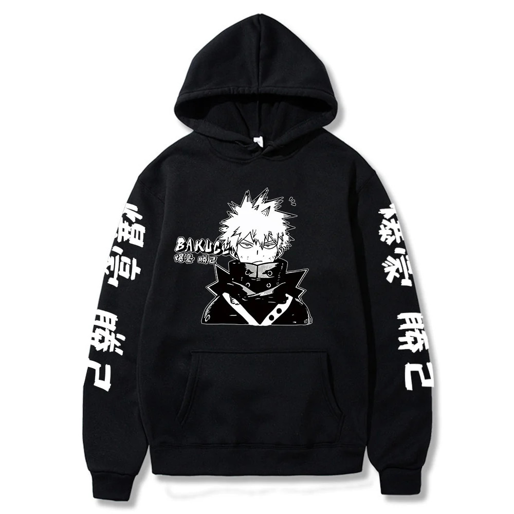 Blusa de Moletom Bakugo Montain Streetwear Premium Casaco Vintage Flanelado Quentinho Lançamento - Envio Imediato!