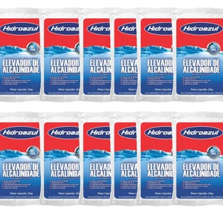 Kit 12 Elevador de Alcalinidade Hidroazul 2kg