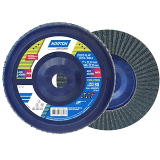 Disco de lixa flap disc reto 7pol - R822 - Norton em Oferta na Shopee