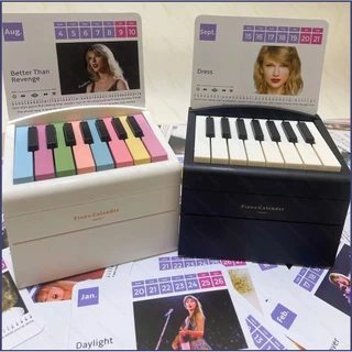 YE Taylor Swift Playable Piano Calendário Aniversário Para Meninas 52 Cartas De Música Brinquedos Mini