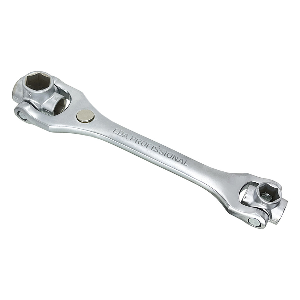 Chave Soquete Pito Sextavado Multiuso 8 Em 1 De 12 A 19 Mm