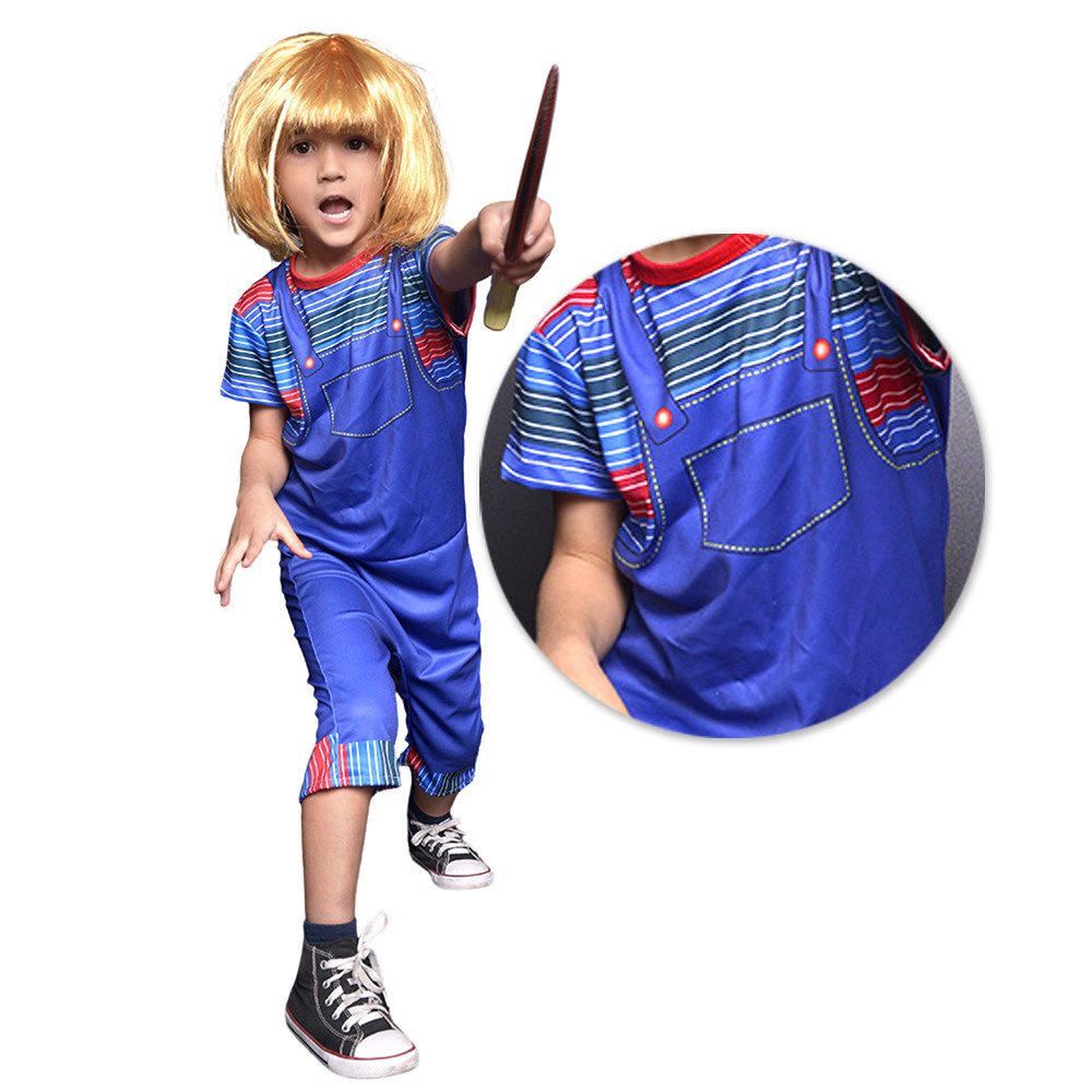 Fantasia Chucky Infantil Boneco Assassino Halloween BRINDE