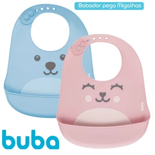 Kit com 2 Babador Buba Pega Migalhas do Bebê Silicone em Oferta na Shopee