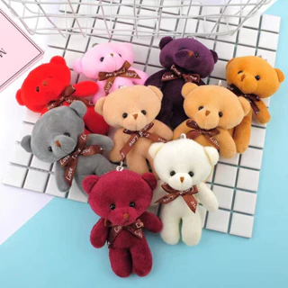 kit 6 unis Chaveiro Com Pingente De Urso Ttedy De Pelúcia cor aleatorio em Oferta na Shopee