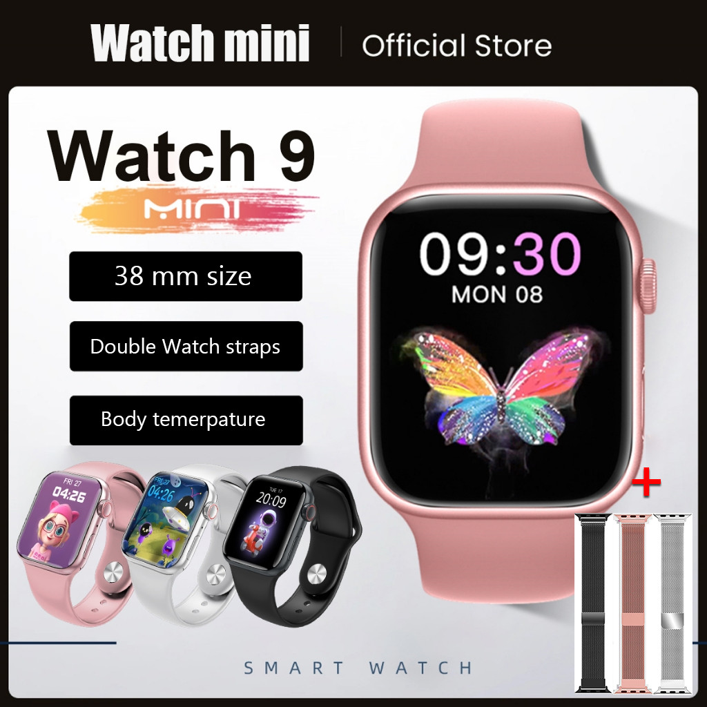 2025 Smartwatch WATCH9 MINI 38mm Original Relógio esportivo com tela HD ...