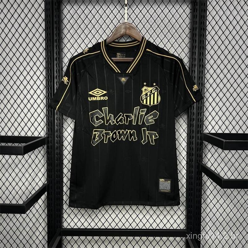 Moda 24/25 Top Tailândia Qualidade Santos 2024 Charlie Brown Jr. Jersey Tamanho: S-4XL