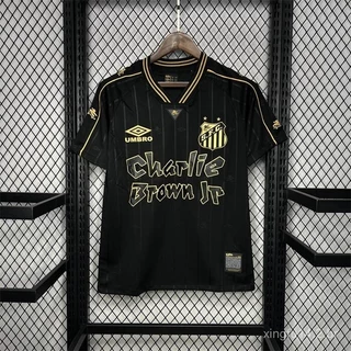 Moda 24/25 Top Tailândia Qualidade Santos 2024 Charlie Brown Jr. Jersey Tamanho: S-4XL