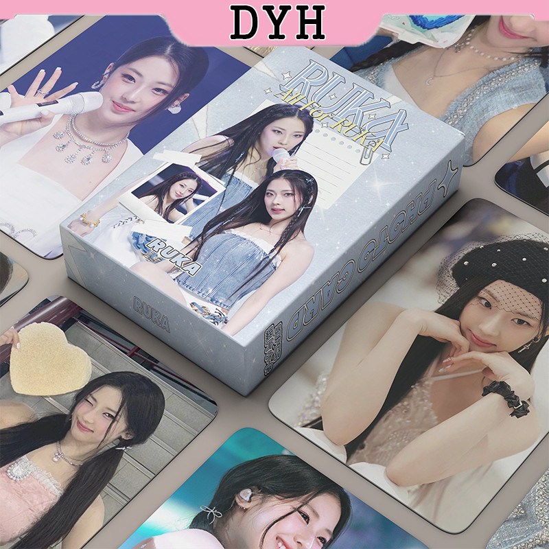 50 Pçs/Caixa BABYMONSTER RUKA Cartão Laser Photocards Holográfico
