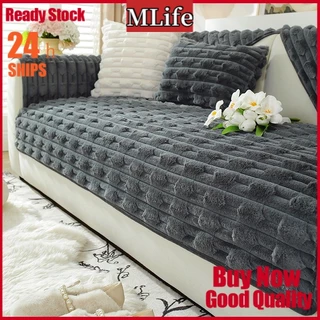 Nordic Pelúcia Sofá Capa De Almofada 1 2 3 4 Lugares Alta Espessamento Anti Deslizamento Assento Coreano Novo Slipcover
