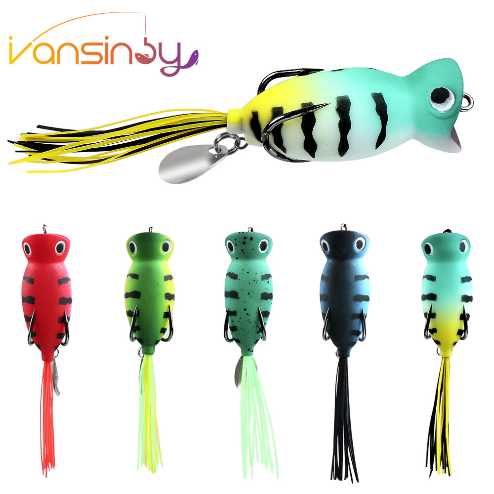 Hot 1 pz Esche da pesca 6.5 cm/12g Topwater Popper Ba 5