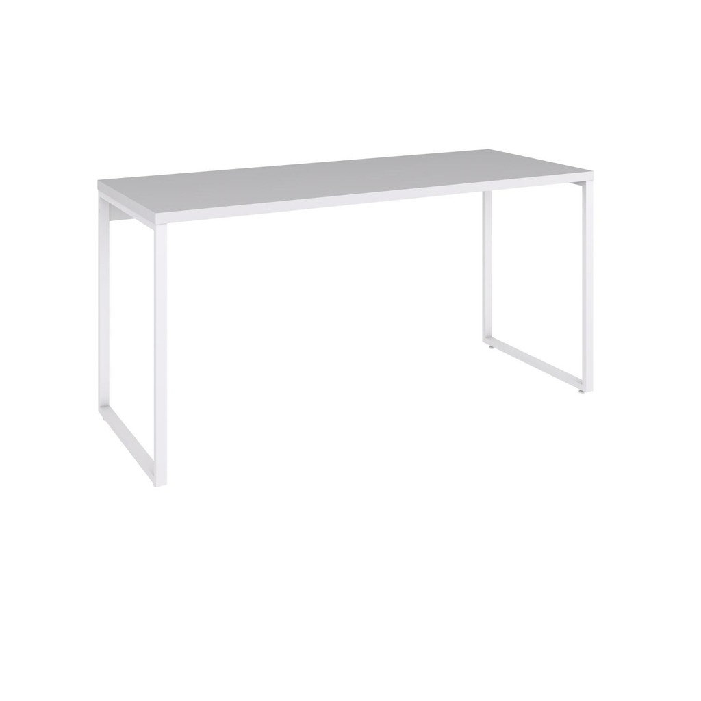 Mesa Kuadra Office 150X60X75cm Estrutura Branca