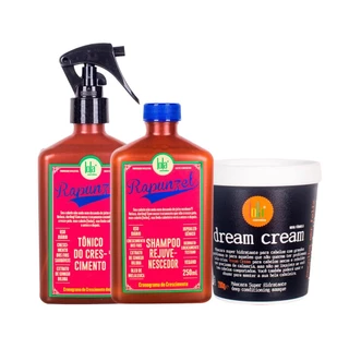 Kit Lola From Rio Rapunzel - Shampoo 250ml + Tônico 250ml +  Máscara Dream Cream 200g em Oferta na Shopee