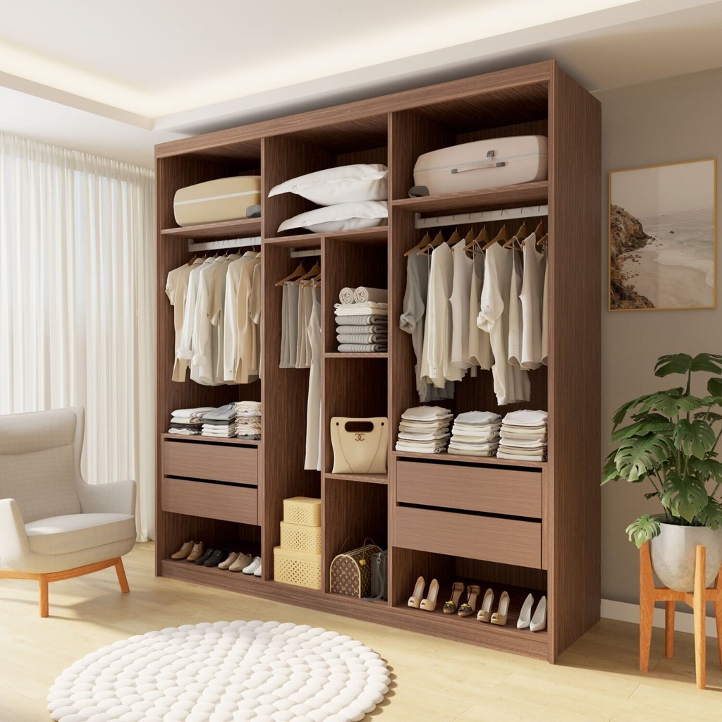 Closet Casal sem Portas 4 Gavetas Miami | Shopee Brasil