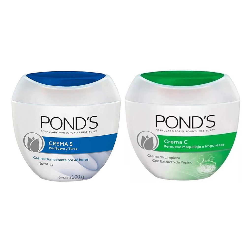 Kit Pond's Azul S Hidratante + Pond's C Verde Limpeza e Demaquilante ...