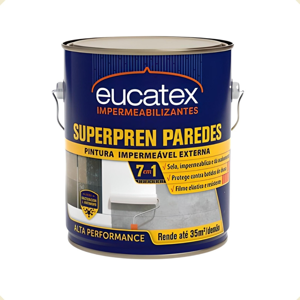 Tinta Parede Impermeável para Umidade 3,6l Superpren Branca | Shopee Brasil