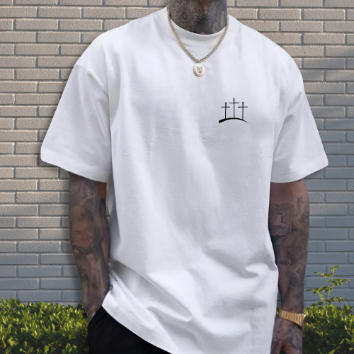 Camiseta Masculina Gótica Cristã | Estampa Impactante | Street