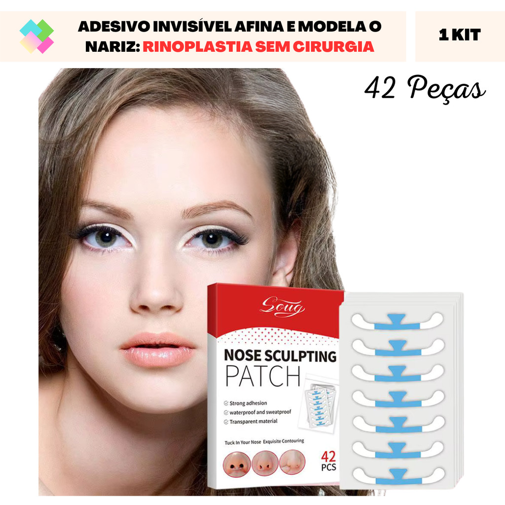 Adesivo Invisível para Afinar e Modelar o Nariz - Rinoplastia Sem ...