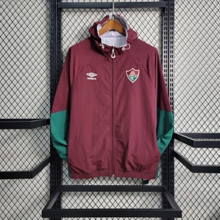 Fluminense Aparência de Futebol Jersey Sports Hooded Windbreaker Jacket