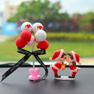 Novas Decorações De Carros De Natal , Interiores Com Lindo Controle central , Bonecos De Casal Na Mesa , Presentes Lembr