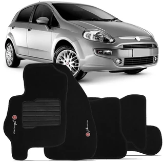 Jogo de Tapete Carpete para Fiat Punto 2008 a 2017 - 5 Peças