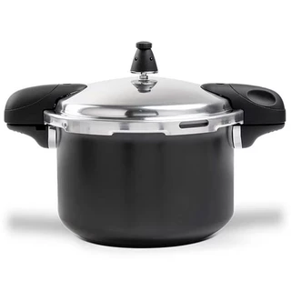 Panela de Pressão Brinox Pressure Revestimento Cerâmico Antiaderente com Indução 5,4L Preta em Oferta na Shopee