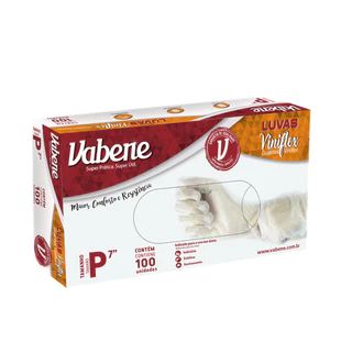 Luva Vinilflex sem Pó Transparente Peq com 100 und Vabene em Oferta na Shopee