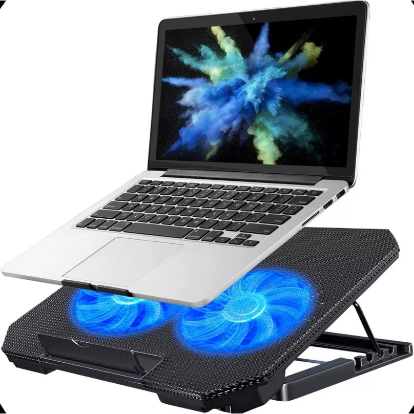 Suporte Notebook Base Led Refrigerada Ventilação Silenciosa Cor Preto ...