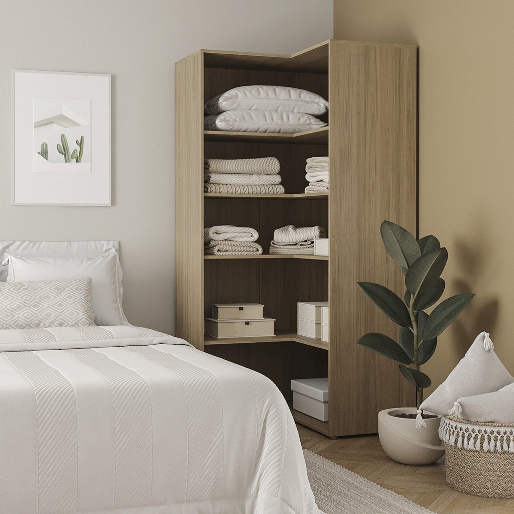 Guarda-roupa Modular Canto Reto 180cm Frame Cabecasa Madeiramadeira 180 ...