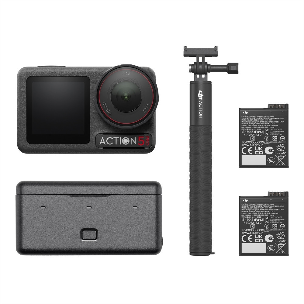 Câmera DJI Osmo Action 5 Pro Adventure Combo BR - DJI213