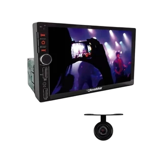 Central Multimídia MP5 Roadstar 7 Pol Full Touch 1DIN Android IOS USB Bluetooth RS401BR MI Cam Ré em Oferta na Shopee