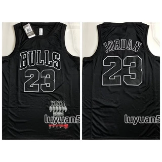 Camisa Chicago Bulls #23 Michael Preto Bordado Mvp Basquete Versão Premium Jersey