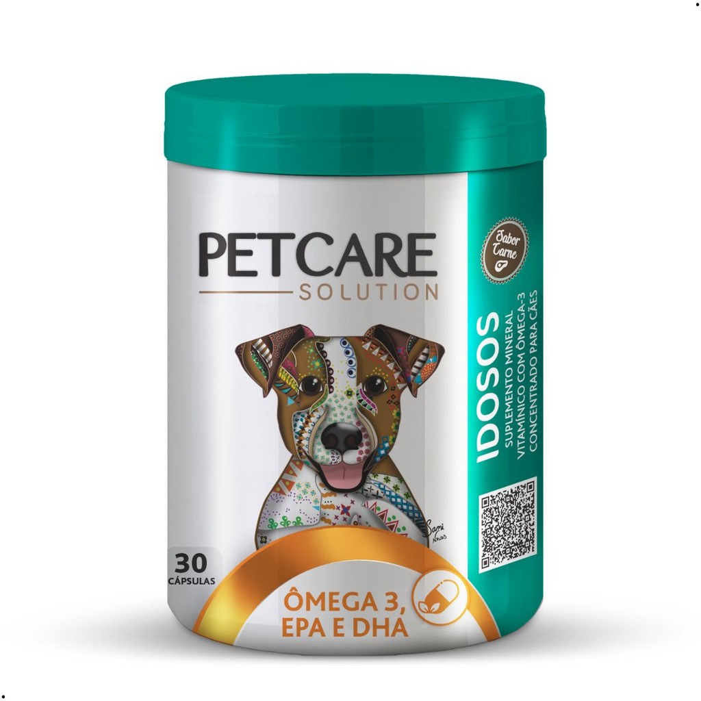 Suplemento Mineral Pet Care Vitamínico Ômega-3 Cão Idoso | Shopee Brasil