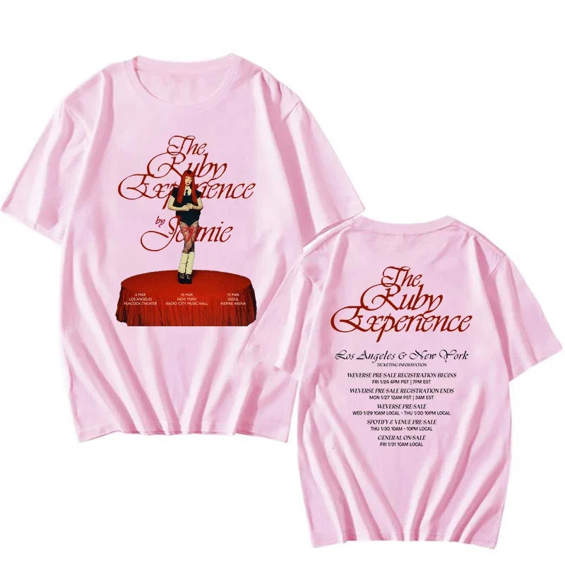 Camiseta The Ruby Experience by JENNIE T Shirts Pure Cotton Unisex