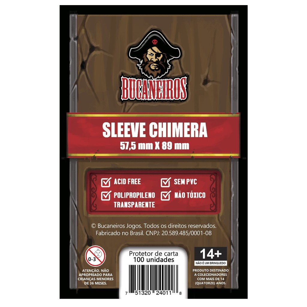 Sleeves Shields Chimera Bucaneiros 57,5 X 89mm Board Games | Shopee Brasil