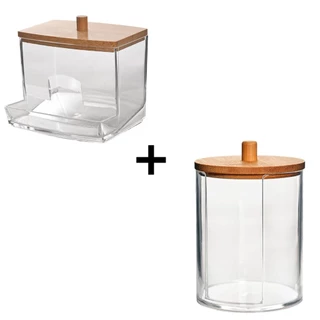 Kit 2 Potes Organizadores Compacto 7x8,7cm em Oferta na Shopee