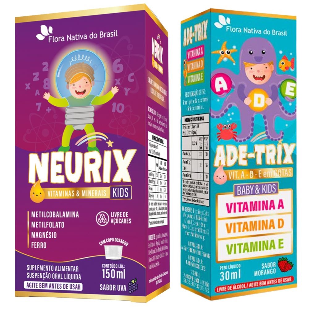 KIT NEURIX + ADE-TRIX - Flora Nativa | Shopee Brasil