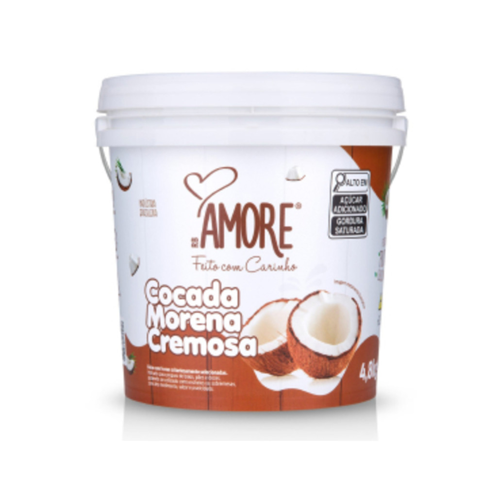 Doce De Cocada Cremosa Morena 4,8kgRb Amore Confeitaria | Shopee Brasil